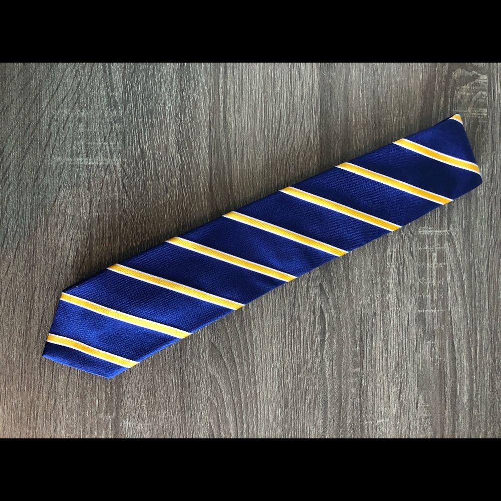 Thomas Pink Blue & Yellow Rep Tie